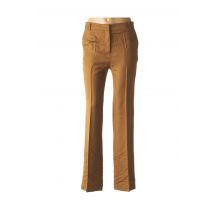 MARGAUX LONNBERG - Pantalon slim marron en laine - Femme - Taille 36 - Modz