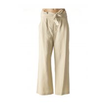LAURENCE BRAS - Pantalon droit beige en viscose pour femme - Taille 38 - Modz