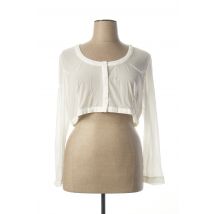 L33 - Boléro blanc en polyester - Femme - Taille 46 - Modz