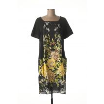 VLT'S BY VALENTINA'S - Robe mi-longue noir en lin - Femme - Taille 38 - Modz