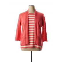 JUPER - Gilet manches longues rose en acrylique - Femme - Taille 44 - Modz