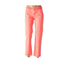 ONE STEP - Pantalon droit rose en coton - Femme - Taille W33 - Modz