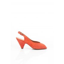 SCHMOOVE - Sandales/Nu pieds orange en cuir pour femme - Taille 36 - Modz