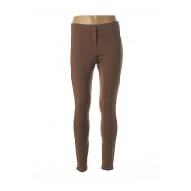 PATRIZIA PEPE - Pantalon slim marron en viscose - Femme - Taille 38 - Modz