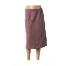 FRANCOISE DE FRANCE - Jupe mi-longue rouge en laine - Femme - Taille 54 - Modz