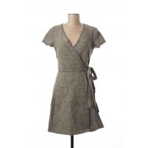 BENETON - Robe mi-longue gris en laine vierge - Femme - Taille 36 - Modz