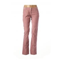 SISLEY - Pantalon droit rose en coton - Femme - Taille 40 - Modz