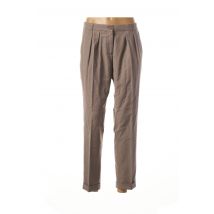 SISLEY - Pantalon 7/8 marron en polyester - Femme - Taille 40 - Modz