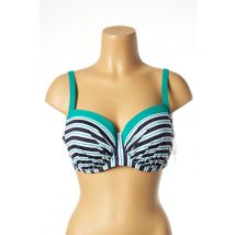 LIDEA - Haut de maillot de bain bleu en polyamide - Femme - Taille 110C - Modz