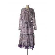 GOA - Robe longue violet en coton pour femme - Taille 40 - Modz