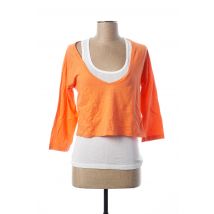DN.SIXTY SEVEN - T-shirt orange en coton pour femme - Taille 36 - Modz