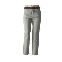 LEON & HARPER - Pantalon chino gris en coton pour femme - Taille 38 - Modz