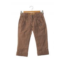 FREEMAN T.PORTER - Pantacourt marron en coton - Femme - Taille W26 - Modz