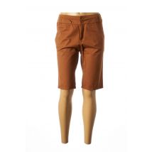 2 TWO - Bermuda marron en coton - Femme - Taille 34 - Modz