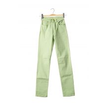 CASAGRANDE - Pantalon slim vert en coton - Femme - Taille TU - Modz