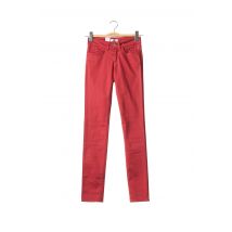 WHITE LAB CULTURE - Pantalon slim rouge en coton - Femme - Taille TU - Modz