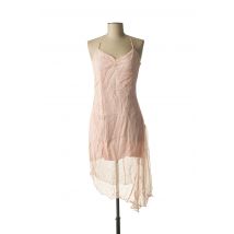 SISLEY - Robe mi-longue rose en soie - Femme - Taille 40 - Modz