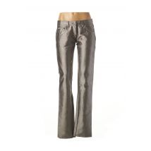 SISLEY - Pantalon droit gris en polyester - Femme - Taille 38 - Modz