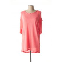 MARBLE - Pull tunique rose en viscose - Femme - Taille 38 - Modz
