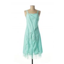 ZAPA - Robe mi-longue vert en coton - Femme - Taille 36 - Modz