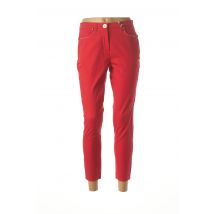 AQUAJEANS - Pantalon 7/8 rouge en coton - Femme - Taille 40 - Modz
