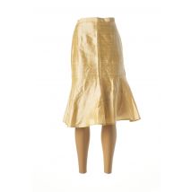 PAULE VASSEUR - Jupe mi-longue jaune en soie pour femme - Taille 36 - Modz