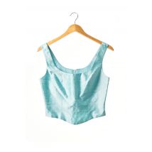 PAULE VASSEUR - Top bleu en acrylique - Femme - Taille 38 - Modz