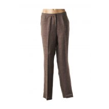 FRANCOISE DE FRANCE - Pantalon 7/8 marron en polyester - Femme - Taille 50 - Modz