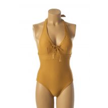 DAG ADOM - Maillot de bain 1 pièce marron en polyamide - Femme - Taille 42 - Modz