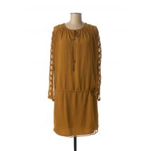 IKKS - Robe courte jaune en coton - Femme - Taille 36 - Modz