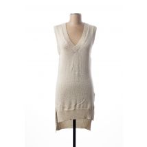I.CODE (By IKKS) - Pull tunique gris en coton - Femme - Taille 36 - Modz