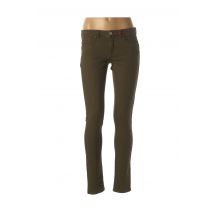 I.CODE (By IKKS) - Jeans coupe slim vert en coton - Femme - Taille TU - Modz