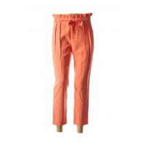I.CODE (By IKKS) - Pantalon 7/8 orange en viscose pour femme - Taille 36 - Modz