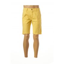 TELERIA ZED - Bermuda jaune en lin pour homme - Taille W40 - Modz