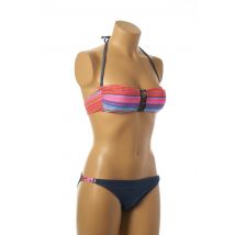 BORABORA - Maillot de bain 2 pièces orange en polyamide pour femme - Taille 36 - Modz