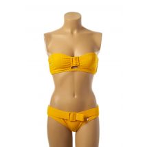 BORABORA - Maillot de bain 2 pièces jaune en polyamide - Femme - Taille 40 - Modz