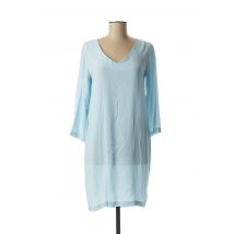 GAIA BOLDETTI - Robe mi-longue bleu en viscose - Femme - Taille 36 - Modz