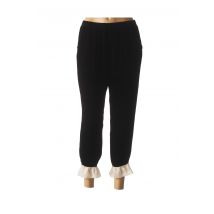 INTERDEE - Pantalon 7/8 noir en soie - Femme - Taille 38 - Modz