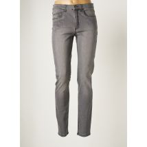 FABER - Pantalon slim gris en coton pour femme - Taille 38 - Modz