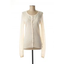 ANNA SCOTT - Gilet manches longues beige en lyocell - Femme - Taille 36 - Modz