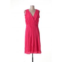 SUNCOO - Robe mi-longue rose en viscose pour femme - Taille 38 - Modz