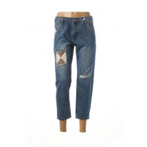 WIYA - Pantalon 7/8 bleu en coton - Femme - Taille 36 - Modz