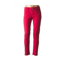 IMITZ - Pantalon slim rouge en coton - Femme - Taille 36 - Modz