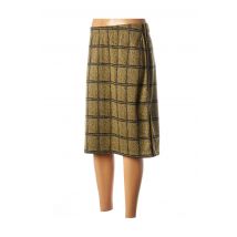 YESTA - Jupe mi-longue jaune en polyester - Femme - Taille 54 - Modz