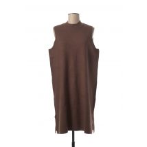 KAFFE - Robe pull marron en viscose pour femme - Taille 38 - Modz