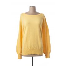 YAYA - Pull jaune en coton pour femme - Taille 38 - Modz