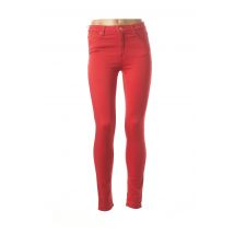 VOTRE NOM - Pantalon slim rouge en coton - Femme - Taille 36 - Modz