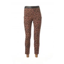 ARTIGLI - Pantalon 7/8 marron en polyester - Femme - Taille 36 - Modz