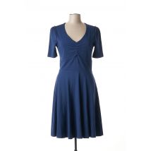 R JEANS - Robe mi-longue bleu en viscose - Femme - Taille 36 - Modz