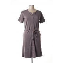 SIGNATURE - Robe mi-longue gris en modal - Femme - Taille 42 - Modz